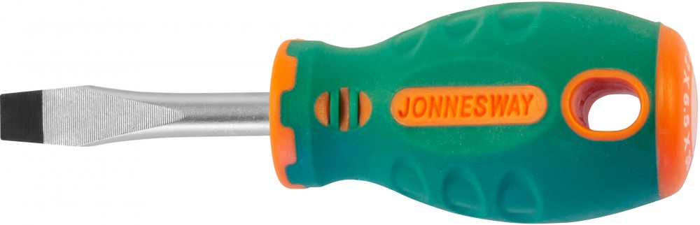 Отвертка стержневая шлицевая anti-slip grip, SL6.5х38 мм - JONNESWAY D71S638