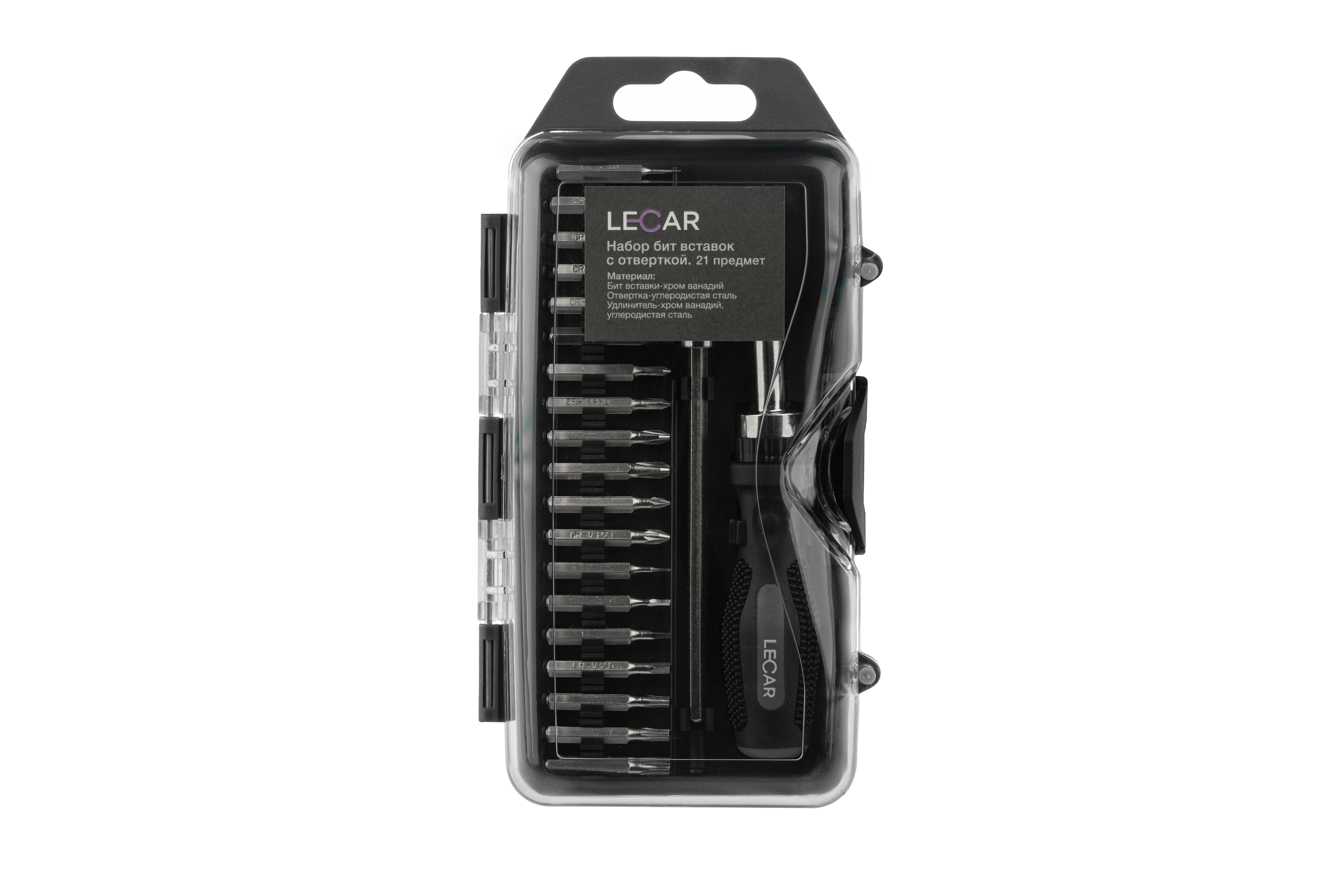 Набор бит с отверткой 21 предмет - LECAR LECAR000011914