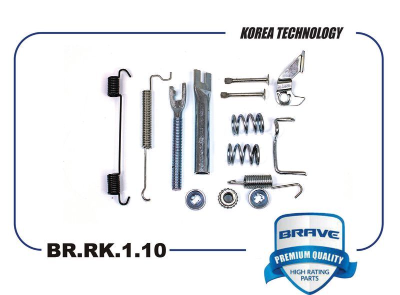 Ремкомплект задних тормозных колодок левый - Brave BR.RK.1.10