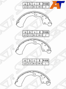 Колодки тормозные зад - SAT st-44060-0c728