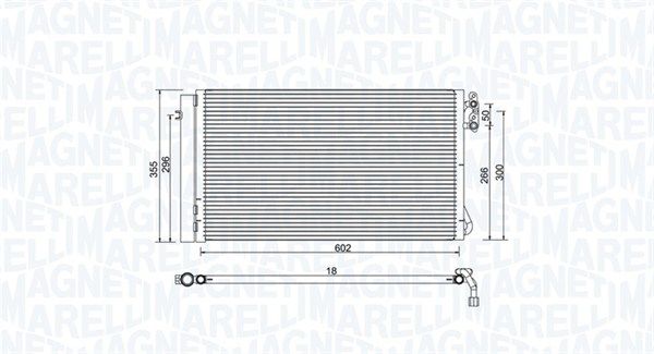 Конденсер кондиционера - Magneti Marelli 350203752000