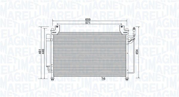 Конденсер кондиционера - Magneti Marelli 350203990000