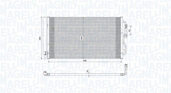 Конденсер кондиционера - Magneti Marelli 350203751000