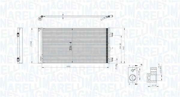 Конденсер кондиционера - Magneti Marelli 350203747000