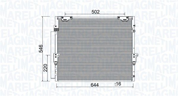 Конденсер кондиционера - Magneti Marelli 350203926000