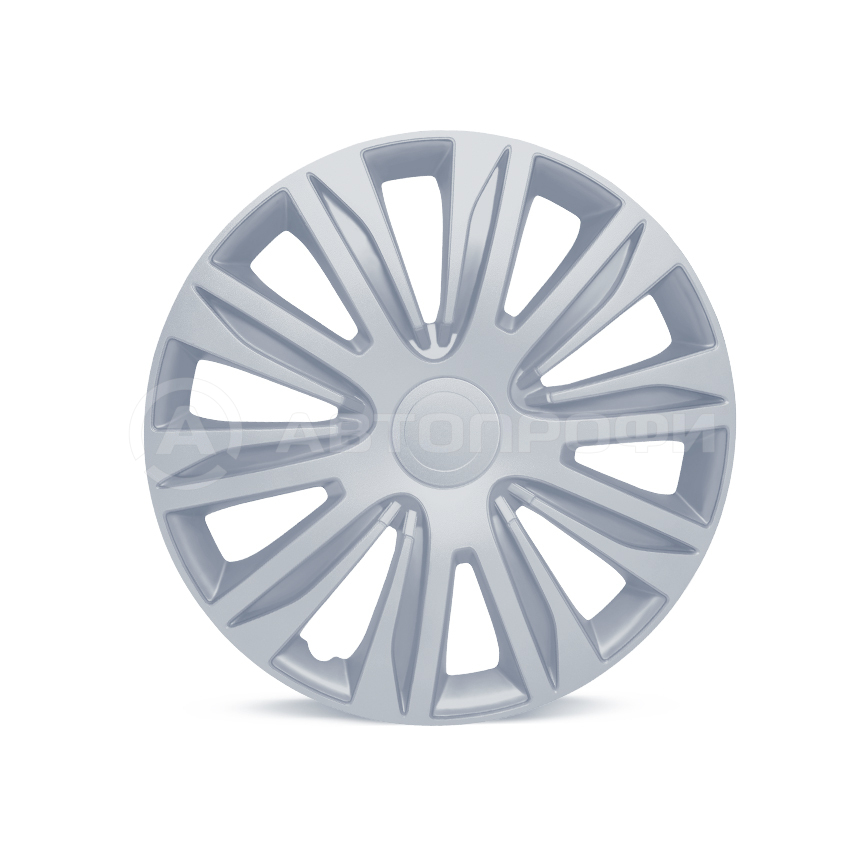 Колпак колеса R14 wc-2010 silver (пласт.регулир.обод) кт.4 шт. (металлик) - Autoprofi WC2010SILVER14