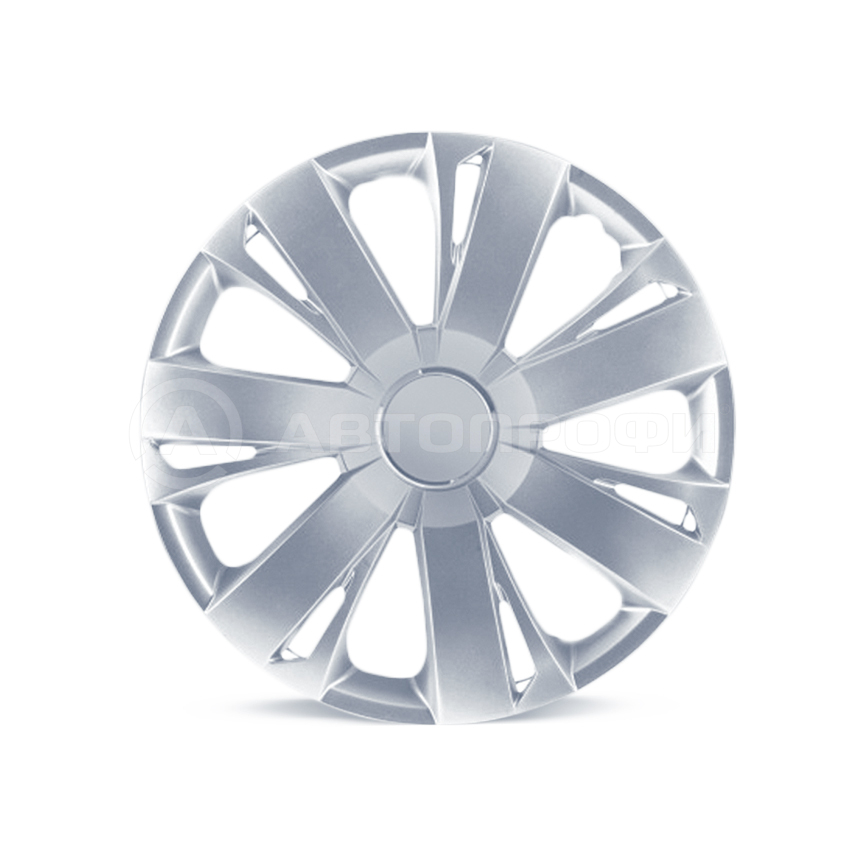 Колпак колеса R14 wc-2015 silver (пласт.регулир.обод) кт.4 шт. (металлик) - Autoprofi WC2015SILVER14