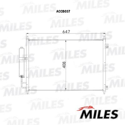 Конденсер nissan x-trail 2.0 07- - Miles ACCB037