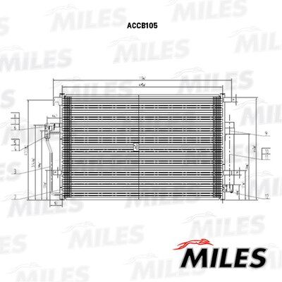 Конденсер MB sprinter / VW crafter M/T 06- - Miles ACCB105