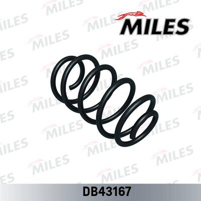 Пружина подвески opel zafira b 1.6/1.8 05- передняя - Miles DB43167