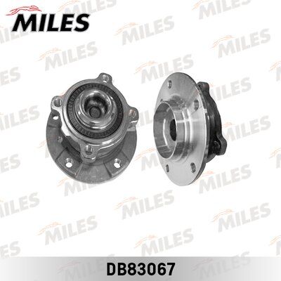 Ступица с подшипником передняя +abs, BMW 5 e60/e61/6 e63/e64 04-. - Miles DB83067