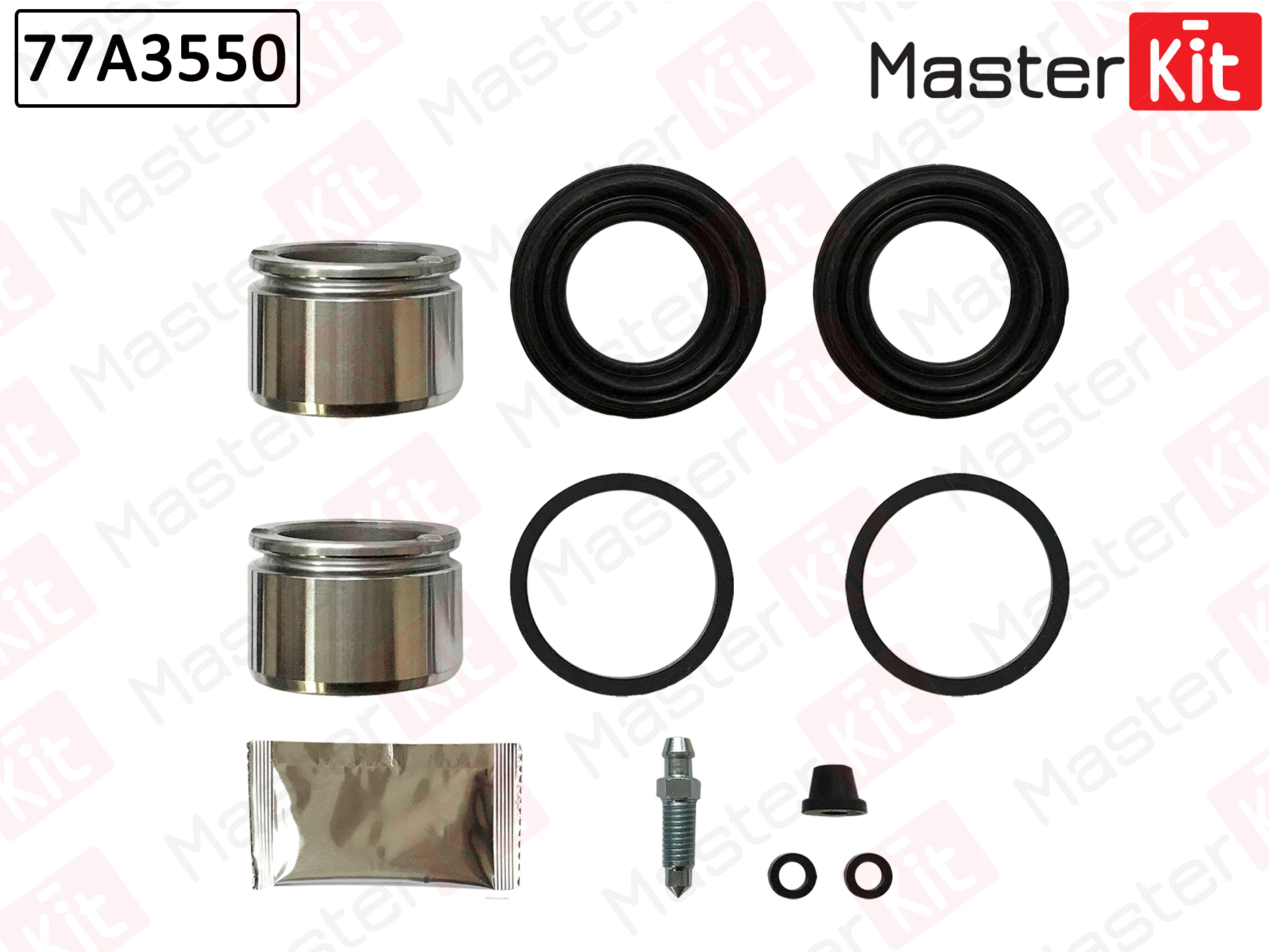 Ремкомплект тормозного суппорта + поршень | зад прав/лев | - Master KiT 77A3550