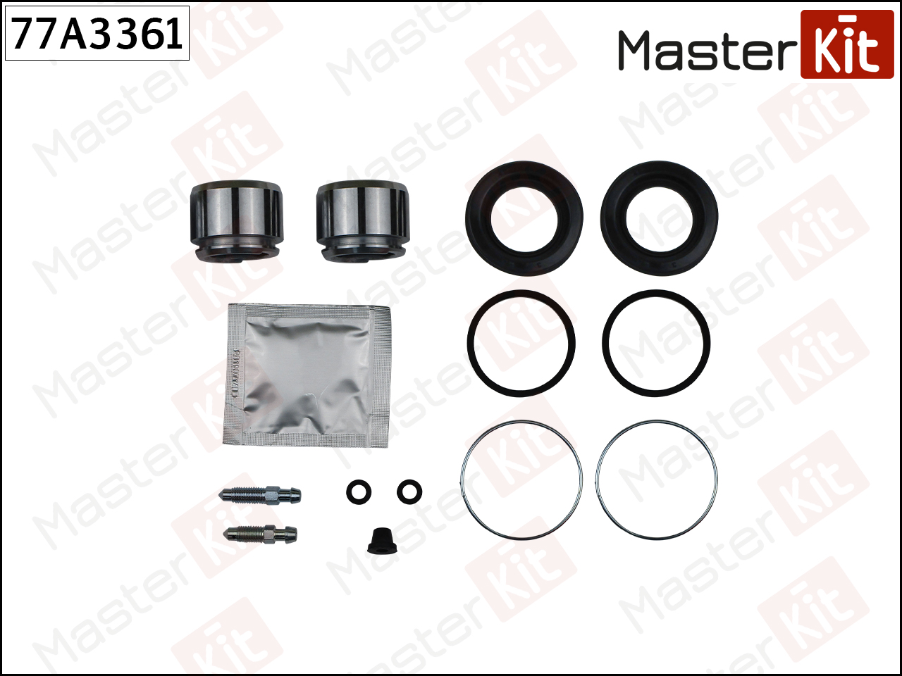 Ремкомплект тормозного суппорта + поршень - Master KiT 77A3361