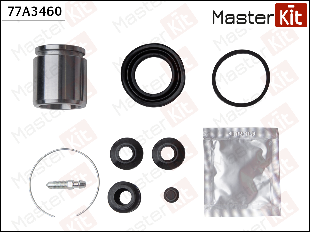 Ремкомплект тормозного суппорта + поршень | зад | - Master KiT 77A3460