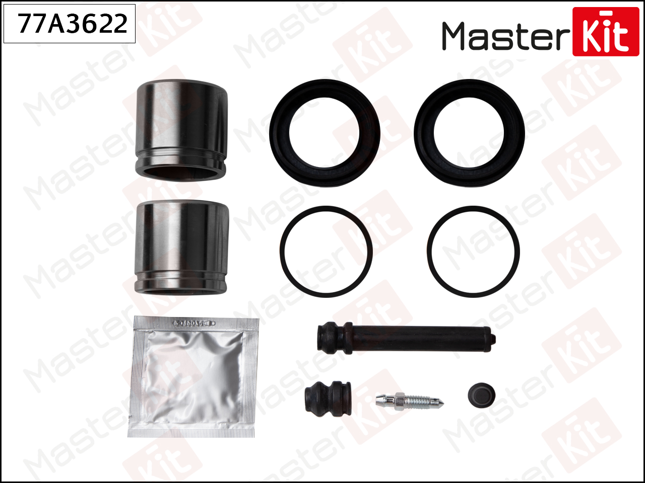 Ремкомплект тормозного суппорта + поршень - Master KiT 77A3622