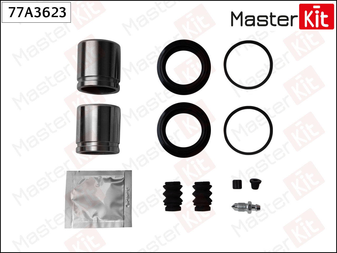 Ремкомплект тормозного суппорта + поршень - Master KiT 77A3623