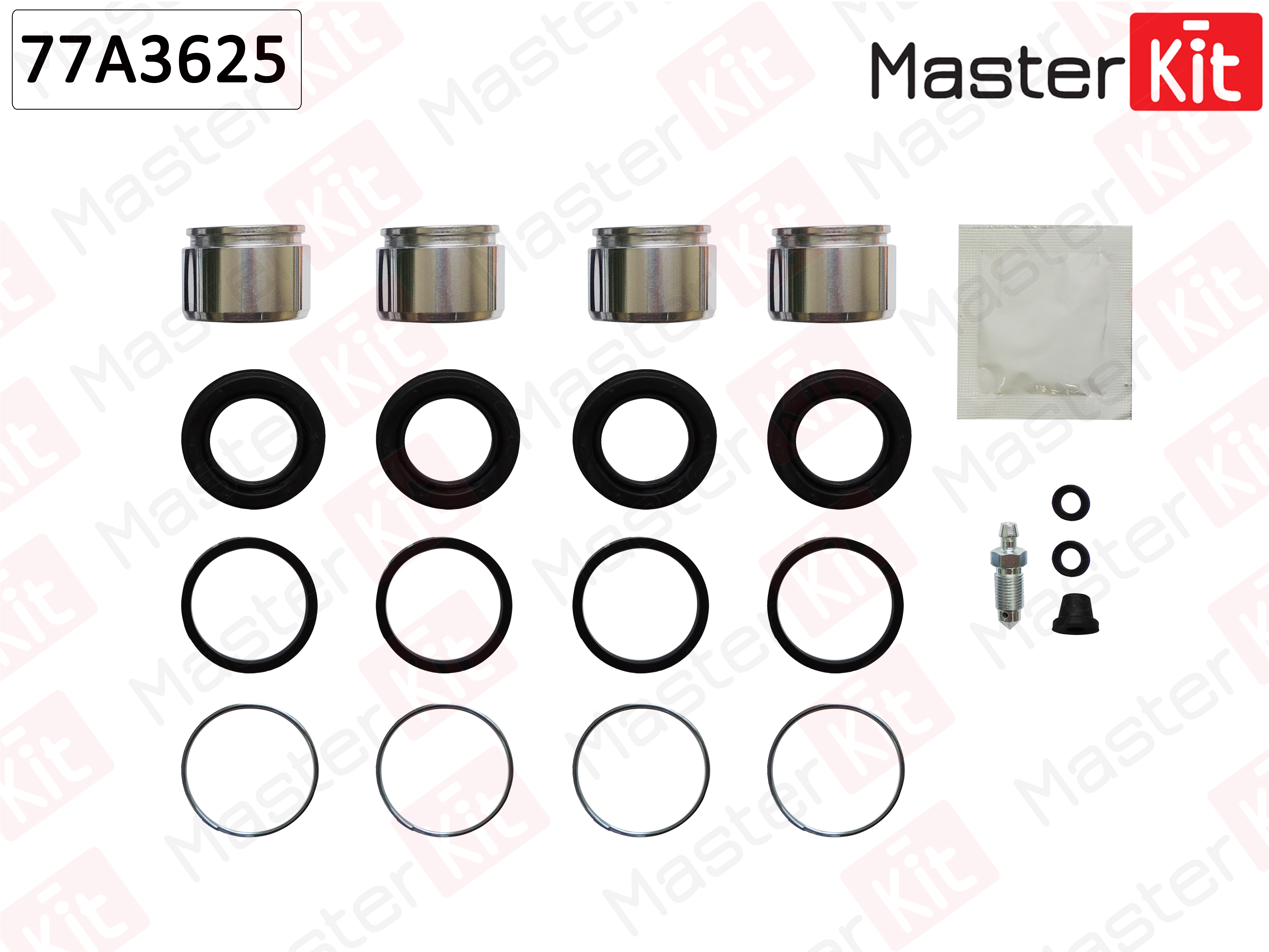 Ремкомплект тормозного суппорта + поршень - Master KiT 77A3625