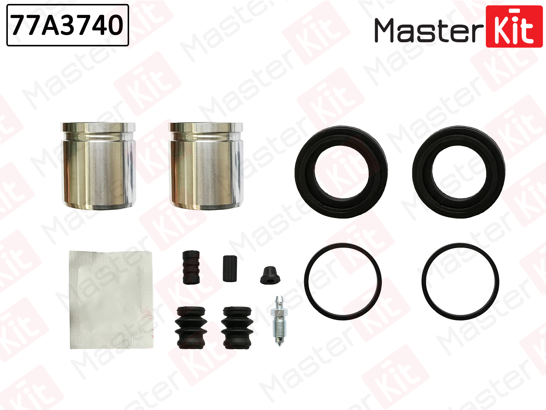 Ремкомплект тормозного суппорта + поршень - Master KiT 77A3740