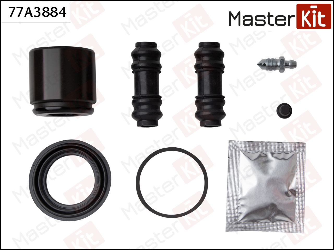 Ремкомплект тормозного суппорта + поршень - Master KiT 77A3884