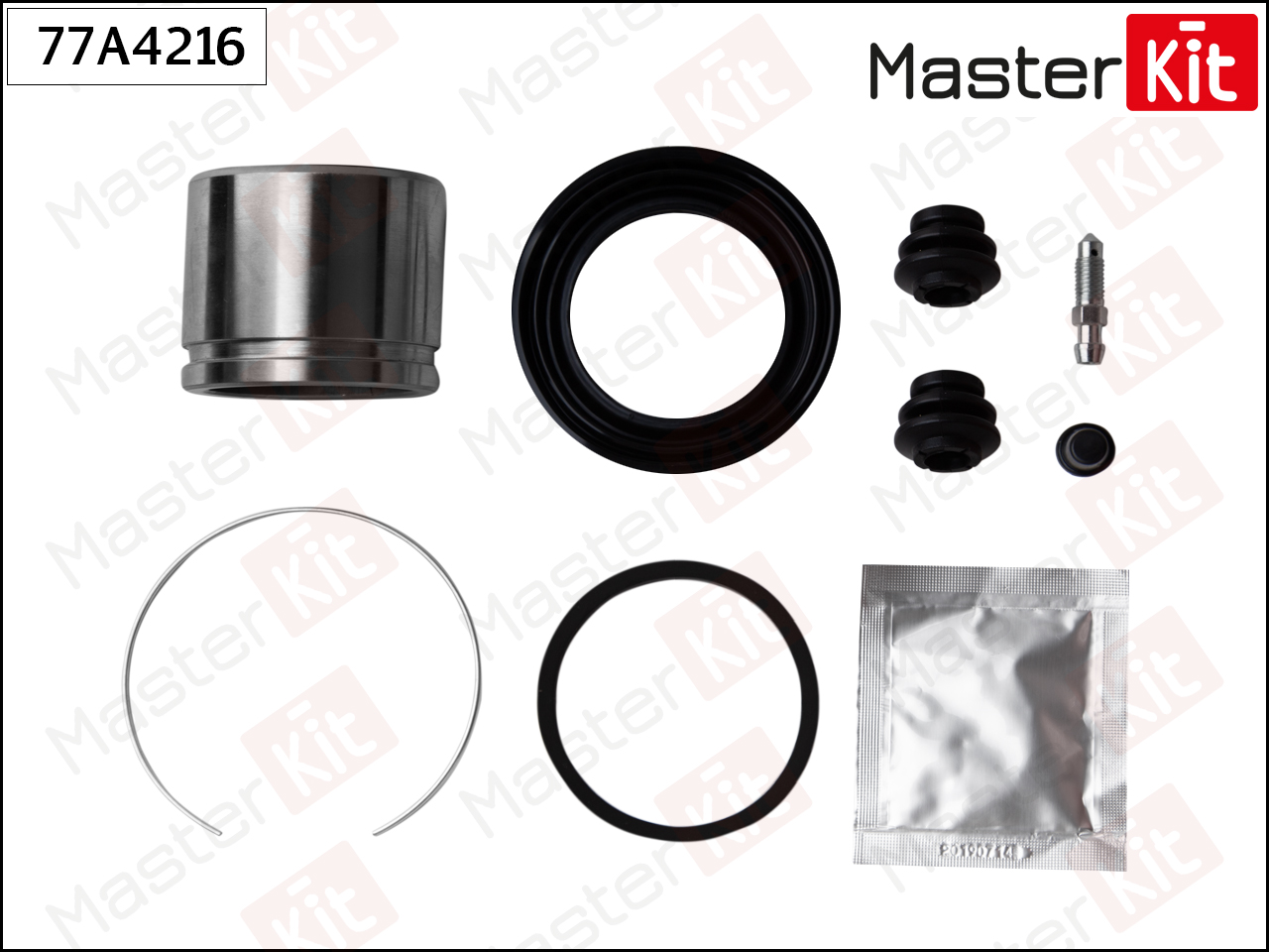 Ремкомплект тормозного суппорта + поршень - Master KiT 77A4216
