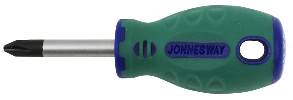 Отвертка стержневая крестовая anti-slip grip, PH2х38 мм - JONNESWAY D71P238