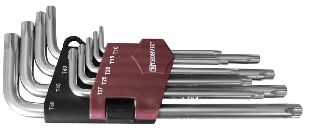 Набор ключей торцевых torx®, т10-t50, 9 предметов - Thorvik TK9S