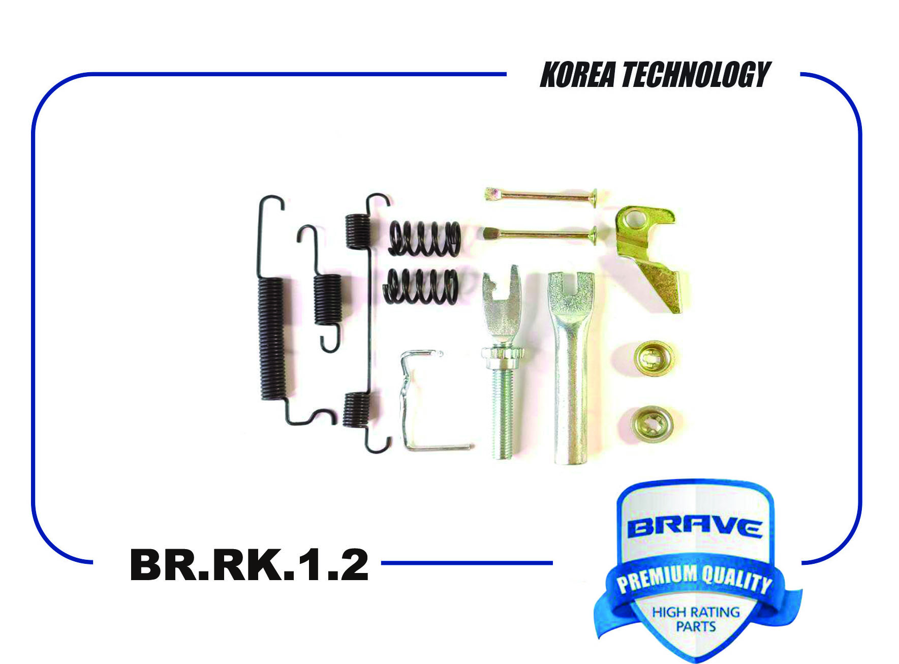 Ремкомплект задних тормозных колодок левый - Brave BR.RK.1.2