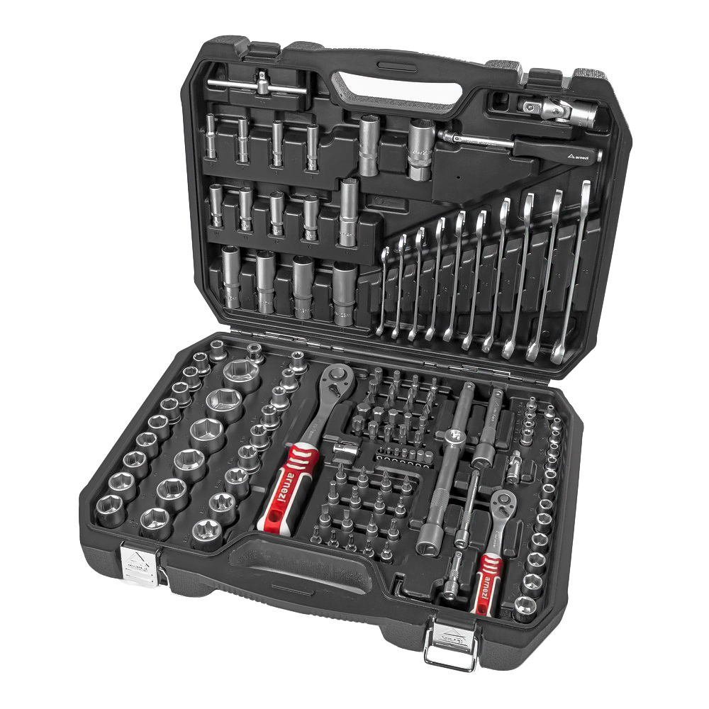 Набор инструментов 130 пр. 1/4dr, 1/2dr - ARNEZI R0900130