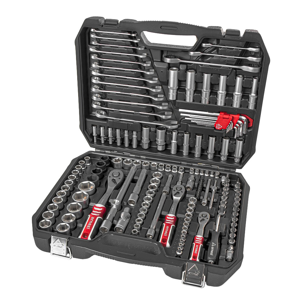 Набор инструментов 150 пр. 1/4dr, 1/2dr, 3/8dr - ARNEZI R0900150
