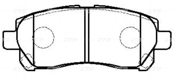/ ckd-19 gk0142 Колодки тормозные дисковые - CTR GK0142