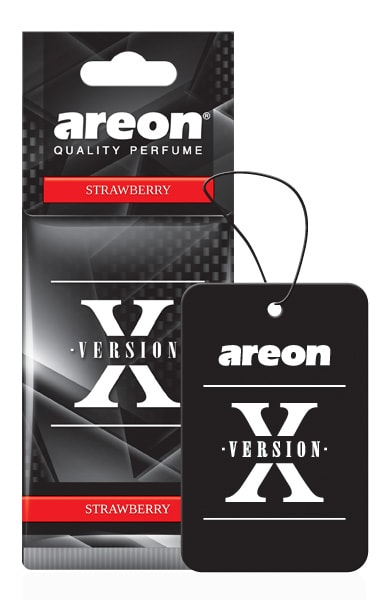 Ароматизатор refreshement x-version бумажный Клубника axv-006 (мин.упак.10шт) - AREON 704-AXV-006