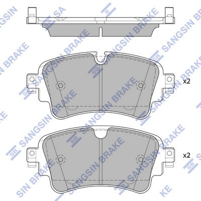 Колодки тормозные задние | зад | - Sangsin SP4112