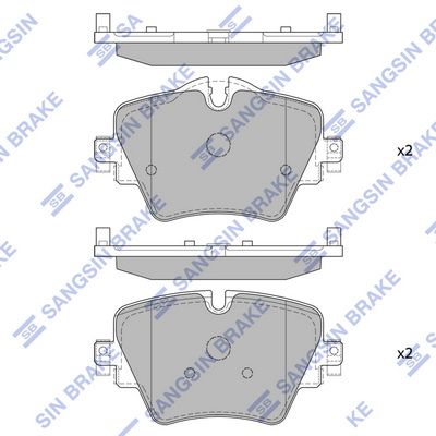 Колодки тормозные передние - Sangsin SP4129