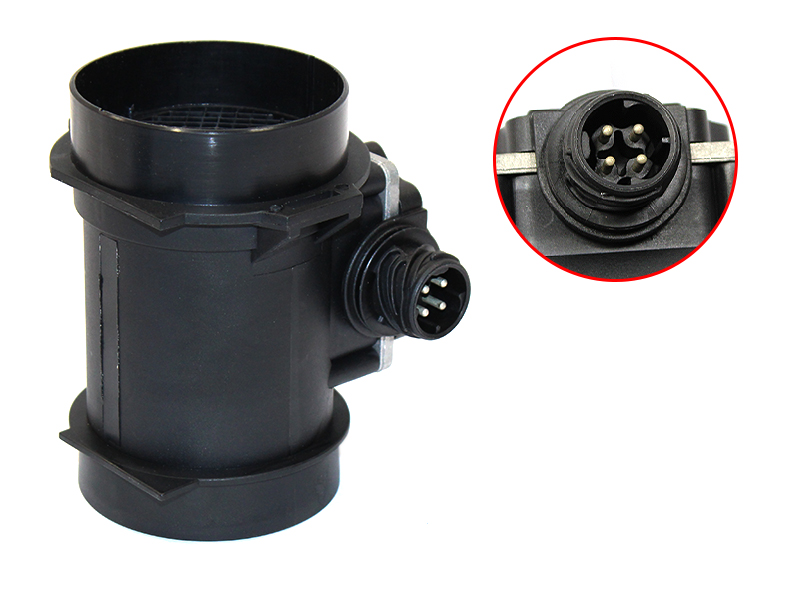Датчик расхода воздуха m52b25/m52b28 2,5/2,8 BMW 3e36/5e39/7e38 95- (4 контакта) - SAT ST13621703275
