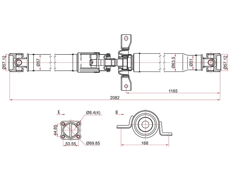 Вал карданный honda cr-v RE# 07-14 - SAT ST40100SWAA01