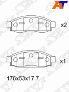 Колодки тормозные перед infiniti qx56 04-10/nissan armada 04-10 - SAT ST41060ZC025