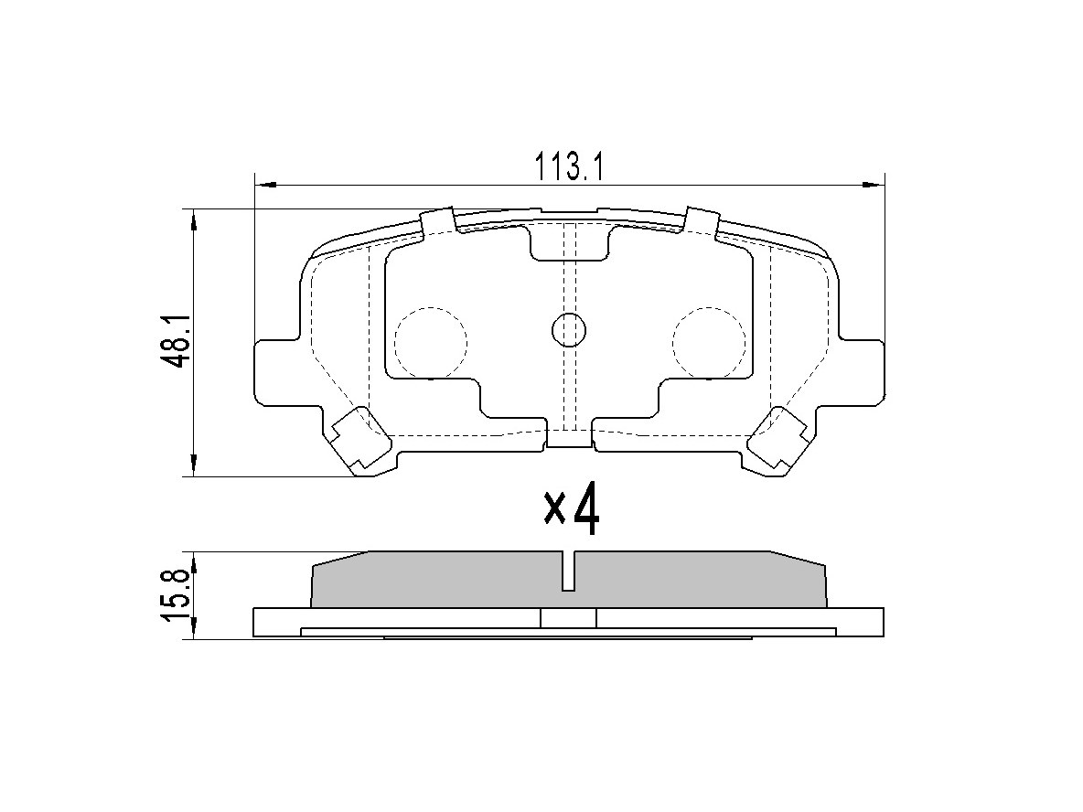 Колодки тормозные дисковые - SAT ST43022STXA00
