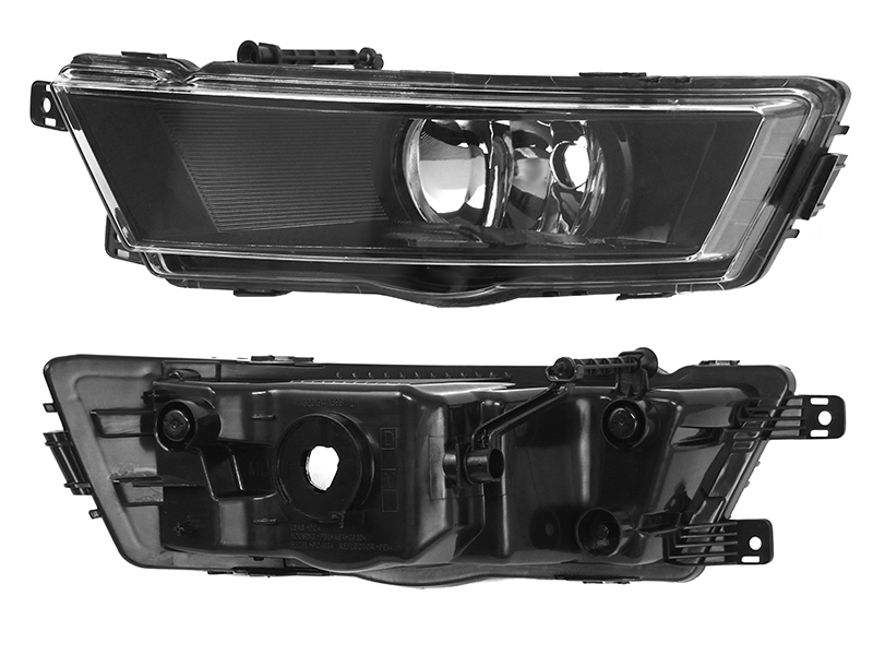 Фара противотуманная skoda rapid 12-17 LH черная - SAT ST6652012LUE2
