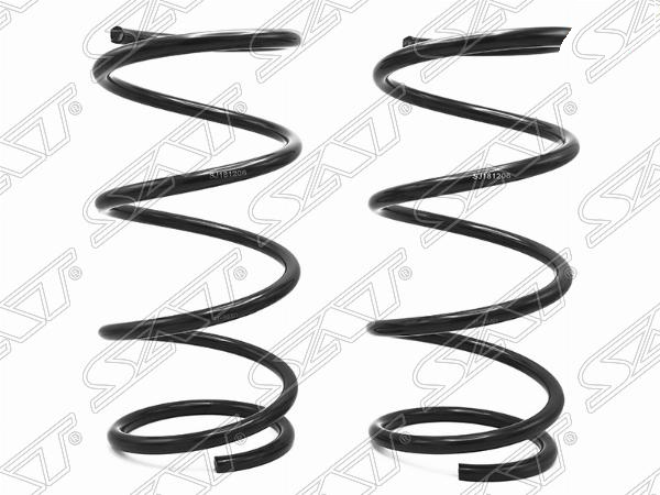 Комплект пружин 2шт передние nissan x-trail 00-07 - SAT ST-88321