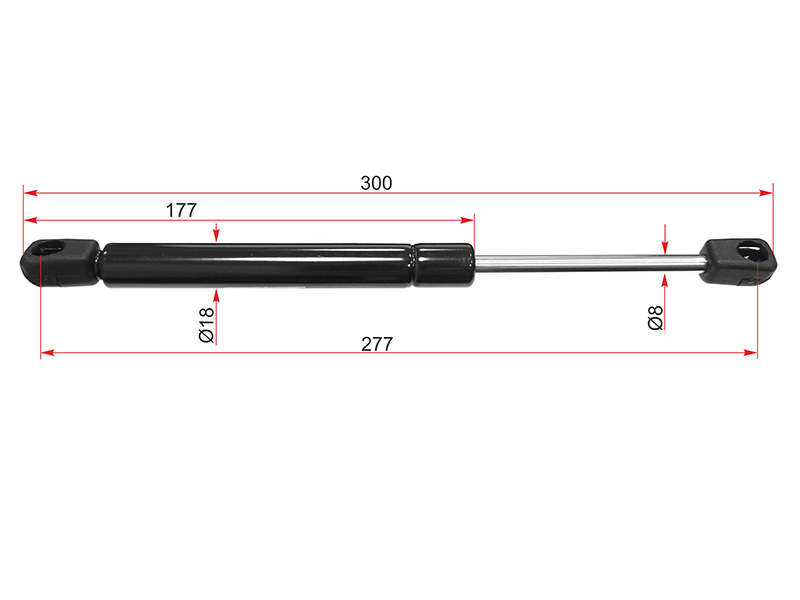 Амортизатор крышки багажника audi A4 94-00/volkswagen bora 98-05/pas 96-00 - SAT ST8D5827552F