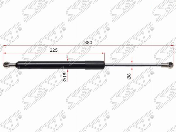 Амортизатор крышки багажника volvo S80 98-06 - SAT ST9483297