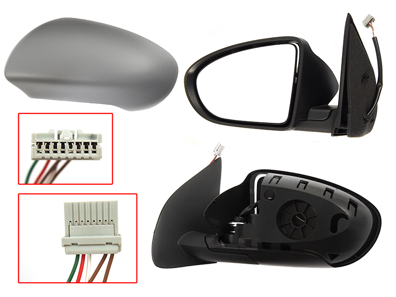 Зеркало nissan qashqai/dualis 06-14 LH регулировка, обогрев 5 контактов - SAT STDT65940B2