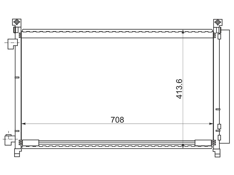 Радиатор кондиционера nissan x-trail T32 14- g - SAT STDT66394A0