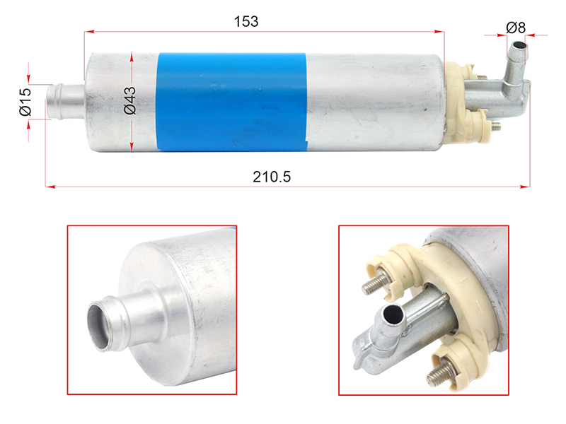 Топливный насос Mercedes w124/w140/w163/w202/w210/w220/w461 - SAT STFP19