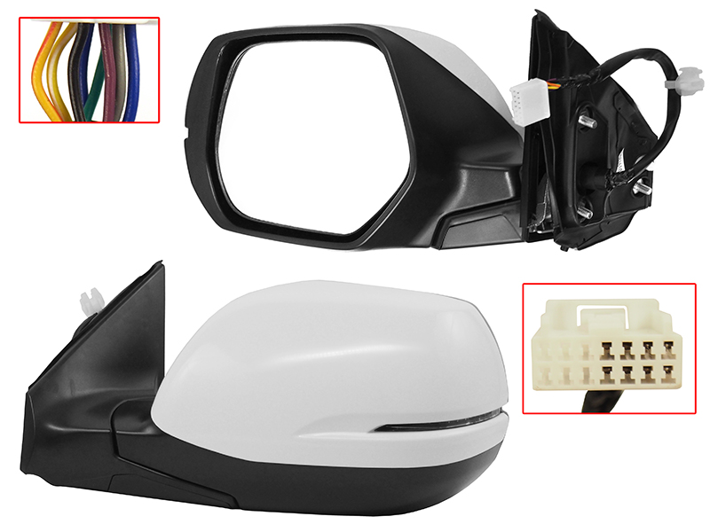 Зеркало honda cr-v 17- LH обогрев, складывание, поворот 8 контактов - SAT STHD699402