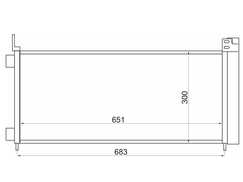 Радиатор кондиционера lexus nx200/300h 14- 2arfxe - SAT STLXN13940