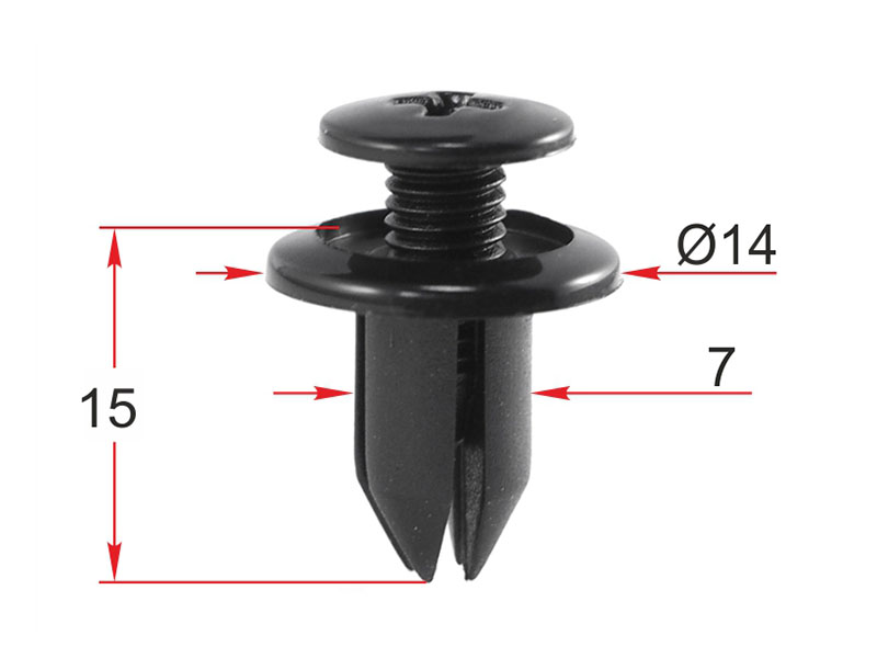 Клипса крепежная honda/mazda/gm (1 шт.) - SAT STM12295