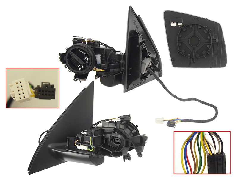 Зеркало mercedes GL x166 12-16/m w166 11-15 LH обогрев,память,асферическое (пр-во Тайвань) - SAT STMD679402