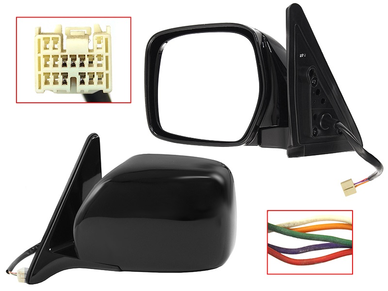Зеркало toyota land cruiser 100 98-07 LH регулировка, складывание 5 контактов - SAT STTY90940A2