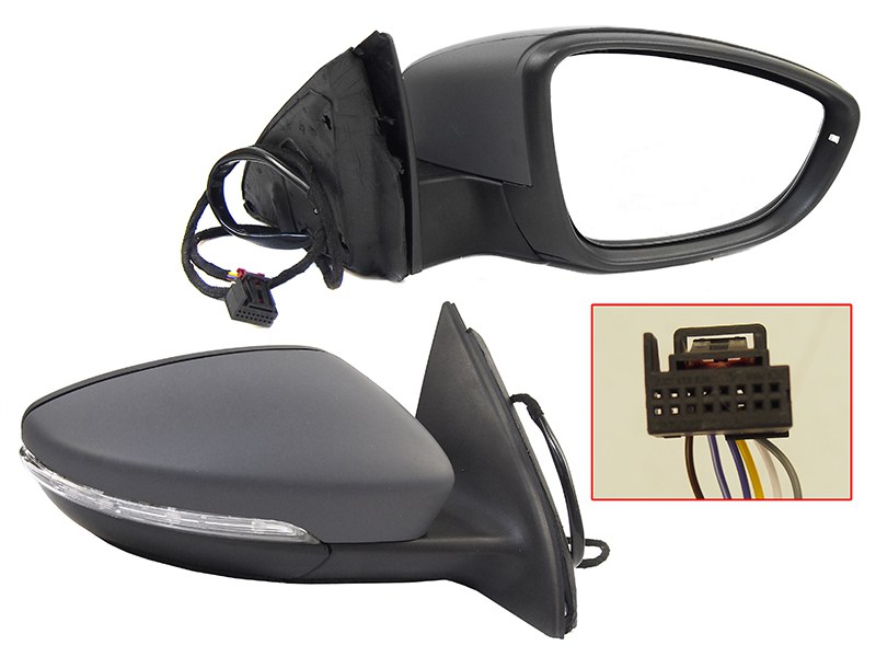 Зеркало VW PAS B7 10-14/passat CC 08-16 RH поворот, 6 контактов - SAT STVWA99401